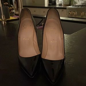 Christian Louboutin Pigalle Follies 120 patent-leather pumps